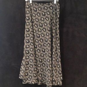 Vintage Express Floral Maxi Skirt